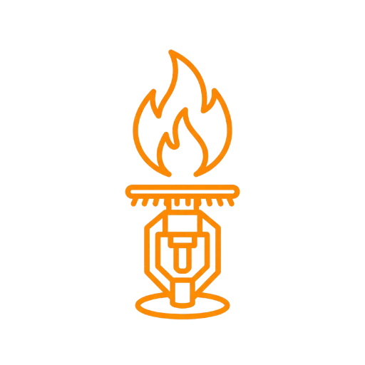 Fire protection drafting service icon